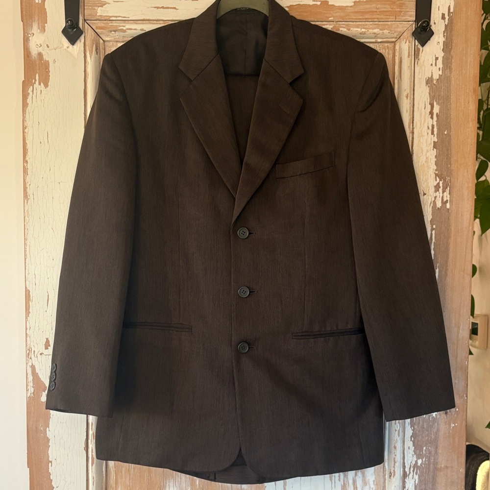 Elegant Dark Brown Men's Blazer